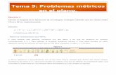 Tema 9: Problemas métricos en el plano. - eues.ugr.eseues.ugr.es/wiris/images/stories/file/mates3/tema9/tema9.pdf · [RESOLUCIÓN DE EJERCICIOS GUIADOS] TEMA 9. Problemas métricos