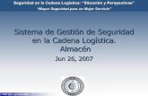 Sistema de Gestión de Seguridad en la Cadena …alv-logistica.org/docs/ForoSeguridadViloria.pdf · Sistema de Gestión de Seguridad en la Cadena Logística. Almacén Jun 26, 2007