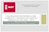 VALORACIÓN ECONÓMICA DEL AMBIENTE Y SISTEMA DE …archivosdiversos.weebly.com/uploads/2/1/7/6/... · AMBIENTE Y SISTEMA DE GESTIÓN AMBIENTAL ISO 14001 –2015. Curso Especializado