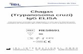 Chagas (Trypanosoma cruzi) IgG ELISA - IBL … · Medir la extinción de todos los pocillos con 450 nm y anotar los resultados de los estándares/controles y de las muestras en la
