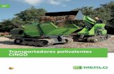 Transportadores polivalentes CINGO - merlo.com · para el mantenimiento de zonas verdes (corte de hierba, ... En este modelo de transportador se pueden sus tuir los accesorios con