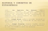 HISTORIA Y CONCEPTOS DE FOTOSINTESIS - …morfo-fisio-vegetal.yolasite.com/resources/HISTORIA... · HISTORIA Y CONCEPTOS DE FOTOSINTESIS 1648.-Jan Baptista Van Helmont (médico flamenco),