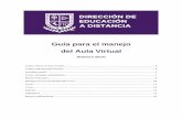 Guía para el manejo del Aula Virtual - …adistancia.upp.edu.mx/Guia_Plataforma_2017.pdf · Menú superior Aula Virtual. 2. Aparecerá la siguiente pantalla con la información registrada