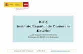 ICEX Instituto Español de Comercio Exterior - bioib. · PDF fileDelegación ICEX en Baleares Tel: 971 46 42 71 palma@comercio.mineco..es ICEX Instituto Español de Comercio Exterior