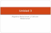 Unidad 3 - UAM Azcaptzalcoacademicos.azc.uam.mx/jfg/diapositivas/bases_datos/Unidad_3.pdf · Características El álgebra relacional está basada en la Teoría de Conjuntos Una característica