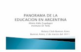 Rotary Club Buenos Aires Buenos Aires, 2 de marzo del 2011dspace.uces.edu.ar:8180/.../123456789/982/1/Panorama_de_educ_201… · Buenos Aires, 2 de marzo del 2011. ... El diploma