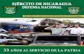 EJÉRCITO DE NICARAGUA DEFENSA NACIONAL · poder informarles del quehacer institucional en el contexto de la jornada del 33 Aniversario de constitución ... documentales y películas