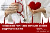 Protocol de fibril·lació auricular de nou diagnòstic a Lleida · El diagnóstico de fibrilación auricular se basa en la historia clínica, la exploración física y se confirma