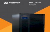 UPS Liebert® 80-eXL - epsiloningenieria.com.mx · Liebert 80-eXL, la nueva generación de UPS 80-NET, ofrece un rendimiento inigualable ... permitiendo distintos diseños de sistemas