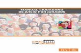 MANUAL CIUDADANO DE JUICIO POR JURADOS - …inecip.org/wp-content/uploads/Manual-ciudadano-de-jurados-BsAs.pdf · tores involucrados, claramente de los jueces, ﬁscales y defensores