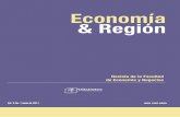 Economía & Región - unitecnologica.edu.co · LAURA CEPEDA EMILIANI Y ADOLFO MEISEL ROCA Evolución Caribe: ... destacándose el crecimiento en la participación ... Dada la proximidad