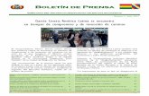 Boletín de Prensa - emboliviafrancia.fr · de camélidos por año 12 Canciller afirma que Bolivia respeta la libre movilidad humana, la ... transfrontaliers du capital, la sortie