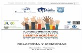 RELATORÍA Y MEMORIAS - aulaabiertavenezuela.orgaulaabiertavenezuela.org/wp-content/uploads/2017/08/Relatoria-de... · Acciones e imposiciones gubernamentales que interfieran con