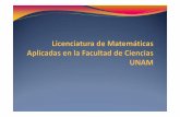 Lourdes - lya.fciencias.unam.mxlya.fciencias.unam.mx/gfgf/mateaplicadas/presentacion_14may2013.pdf · Consideraciones preliminares yEl campo de las aplicaciones de la Matemática