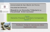 Universidad de San Martín de Porres Facultad de … · indicios de evasión tributaria por parte del solicitante, la SUNAT denegará la devolución solicitada, ... Diapositiva 1