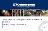 Desafíos de la Regulación en América Latina · Diseño de la autonomía de los Organismos Reguladores ... capacidad para cobertura del sistema (obligaciones de ... - Distorsiones
