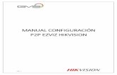 MANUAL CONFIGURACIÓN P2P EZVIZ HIKVISION€¦ · pág. 3 1. Introducción. En el siguiente manual se describe la configuración necesaria para poder enlazar un DVR o cámara IP Hikvision