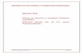 REPORTE DE SOLVENCIA Y CONDICION FINANCIERA Ejercicio … · Ejercicio 2016 Informe de Solvencia y Condicion Financiera Cuantitativo. ... Inversiones permanentes 38 Otros activos