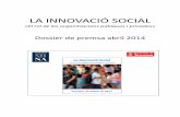LA INNOVACIÓ SOCIAL - aiguesdeterrassa.com · Precio: 1,30 10 fue el anterior, y al- ... paclo para el beneficio so- cial. ... generar proyectos sociales sostenibles