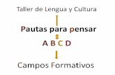 Taller de Lengua y Cultura - pautasparapensar.orgpautasparapensar.org/wp-content/uploads/2018/09/Pautas-ABCD.pdf · Principios pedagógicos MetodologíaABCD Pautas para Pensar Respetar