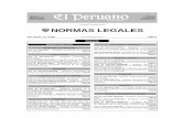 Cuadernillo de Normas Legales - gacetajuridica.com.pe · Oﬁ cial El Peruano del 27 de julio de 2011, ... acto de administración interna disponiendo su retorno al ejercicio de sus