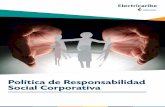 Politica de responsabilidad social corporativa2 · Grupos de interés Electricaribe ha identificado y detallado 6 categorías de grupos de interés con base en criterios de responsabilidad,