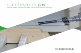 Uniteam - biessecdn.com€¦ · Uniteam CK es el centro de mecanizado ideal para ... complejas necesidades del diseño moderno. Mecanizado de máxima precisión. ... manual; ello
