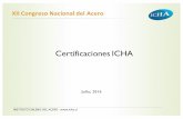 Pres JCGCertificaciones ICHA julio 2016 FINAL …icha.cl/wp-content/uploads/2016/08/11-Presentación-de-Juan-Carlos... · perfiles conformados en frio 65.001 51.948 56.616 23.517