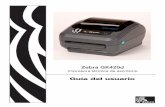 Zebra GK420d - Mobile CE€¦ · ©2008 ZIH Corp. Los derechos de autor de este manual y el ... TrueType® es una marca comercial de Apple Computer, Inc ... vez y cómo utilizar los