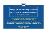 Programas de Cooperación (CTI) de la Unión Europearepositorio.concytec.gob.pe/bitstream/CONCYTEC/37/1/Programas... · estrategia para adaptarse al cambio climático. ... Lambayeque,