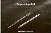 ASNIS III de 20 pag. - remeco.com · RANGO DE TORNILLOS - TITANIO Y ACERO El sistema de Asnis-lll posee la característlca de un mayor diámetro de ... Seleccionar la longitud apropiada