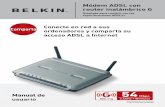 Módem ADSL con router inalámbrico G - belkin.com · y archivos MP3, fotos digitales y mucho más. ... Comparte dirección IP mediante NAT Su router utiliza el método de traducción