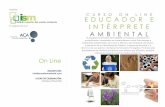 Organiza: CURSO ON LINE EDUCADOR E …€¦ · valores de respeto hacia el medio ambiente. ... _Nombre al número de cuenta de . ... Tu Escuela de Medio Ambiente