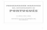 DEL DEPARTAMENTO DE PORTUGUÉS - E.O.I. DE …eoisalamanca.centros.educa.jcyl.es/sitio/upload/PORTUGUES._PROG… · 3 1.- INTRODUCCIÓN La programación de este Departamento de Portugués