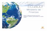MinisteriodeMinisterio de Finanzas - IMF -- International ... · del Ecuador Porcentaje de Ingresos Petroleros y ... con sujeción a loexportación de bienes y servicios, ... En los