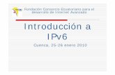 Introducción a IPv6 - Prof. Albino Goncalves | "En una ... · Reflexiones •IPv6 no va a reemplazar completamente a IPv4 ni en corto ni en mediano plazo, van a coexistir por mucho