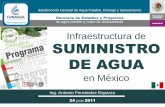 Infraestructura de SUMINISTRO DE AGUA · Subdirección General de Agua Potable, ... 1.Estudio de evaluación socio- ... La baja disponibilidad de agua en México, constituye un reto