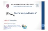 Clase 07: Autómatas - Web personal de Edgardo … · programables en lenguaje no informático y ... Definición formal de autómata ... 07 Automatas Author: Edgardo Adrián