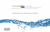 Informe de Avances, 2016 - pumagua.unam.mx€¦ · Captación de agua de lluvia en sitios con condiciones adecuadas: Se cuenta con pozos de absorción para infiltrar el agua de lluvia