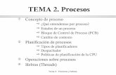 TEMA 2. Procesos - lsi.ugr.eslsi.ugr.es/aleon/DescargasDeDocumentos/soi/TEMA2.pdf · sistemas de tiempo compartido realizan de 100 a 1000 cambios de contexto por segundo. Este trabajo