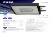 CUBA - ledinbox.com · CUBA • Módulo LEDINBOX de Led’s de alta eficiencia con disipador. • Ópticas configurables segun aplicacion (simétrico, asimétrico, vial, ... • Inyección