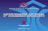 Sociedad Uruguaya de Hipertensión Arterial - smu.org.uy · • Guías del 2003 de la Sociedad Europea de Hipertensión y la Sociedad Europea de Cardiología para el manejo de la