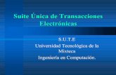 Suite Única de Transacciones Electrónicas2 - utm.mxcaff/doc/PresentacionOrizaba_Suite Unica de... · Suite Única de Transacciones Electrónicas S.U.T.E Universidad Tecnológica