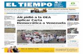 AN pidió a la OEA aplicar Carta Democrática a Venezuelamedia.eltiempo.com.ve/.../40/diario/docs/0974257001463760131.pdf · Bucaneros de La Guaira derrotó ayer 92-74 a Cocodrilos