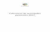 Calendario de actividades pastorales 2017 · Viernes 13 Cursos de verano decanato Melipilla Jornada con coordinadores comunales de profesores de religión Centro de formación Educación