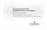 Comunicaciones Inalámbricas en Plantajttcia/2008/ponencias II jornadas/EMERSON Wireless.pdf · II Jornadas Técnicas de Telecontrol del Ciclo Integral del Agua. ... GSGS / G SM