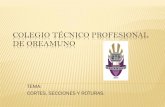Colegio Técnico Profesional de Oreamuno fileCORTES, SECCIONES Y ROTURAS. CORTES ... rayado en cada una de las secciones.
