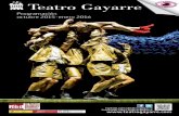 Programación octubre 2015-enero 2016 - Teatro Gayarre · 2. 23EseEncia ncai. La sala tiene a disposición de aquellas personas con dificultades de audición un sistema de auriculares,