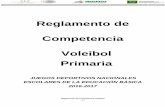 Reglamento de Competencia Voleibol Primariaeducacionbasica2017.conade.gob.mx/documentos/Primaria/Primaria... · Reglamento de Competencia Voleibol - 3 - Artículo 21 Conductas Incorrectas