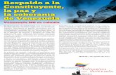 Respaldo a la Constituyente, la paz y la soberanía de ... · Nicolás Maduro, y contra la democracia, la soberanía de los pueblos, la dignidad y las conquistas sociales logradas